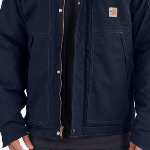 Mens New Carharrt Blue Flame Resistant full swing quick  duck style cost - Picture 1 of 4